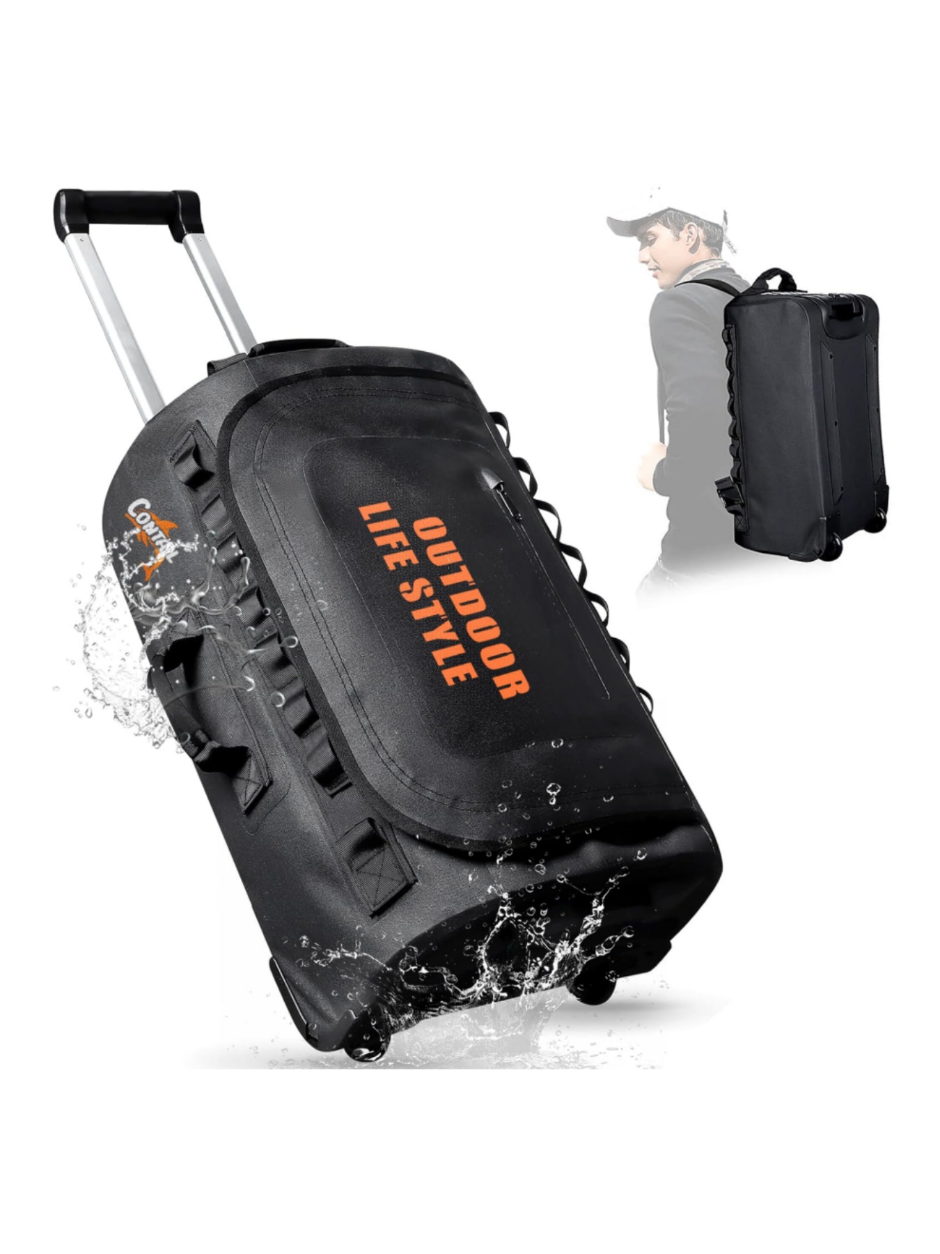 Snorkeling Gear - Tas Selam Beroda 48/95 Liter, Tas