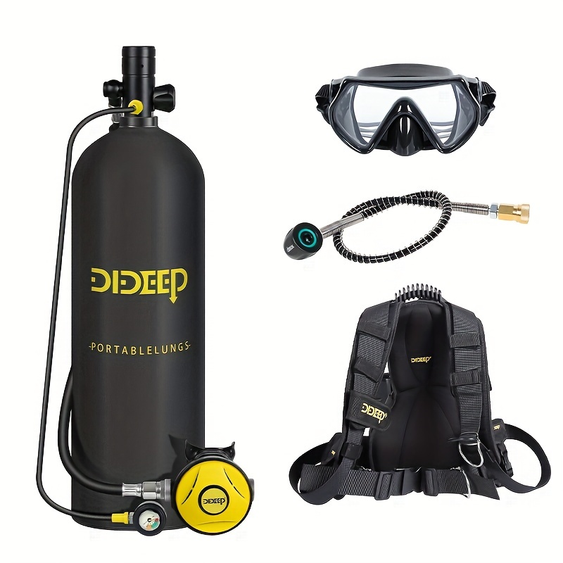 Snorkel Set - Set Tangki Selam Mini DIDEEP 4L,