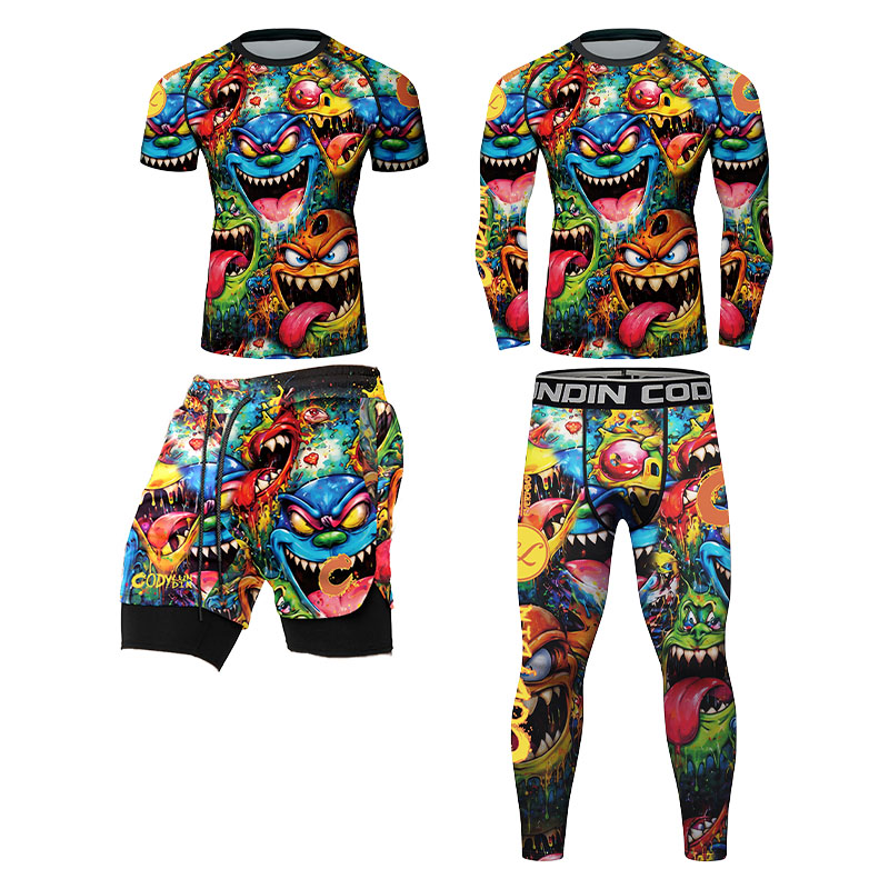 Kaos Rashguard Pria dengan Mot - Rash Guard ulasan dan harga