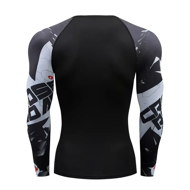 Baju Rashguard MMA Lengan Panj - Rash Guard ulasan dan harga