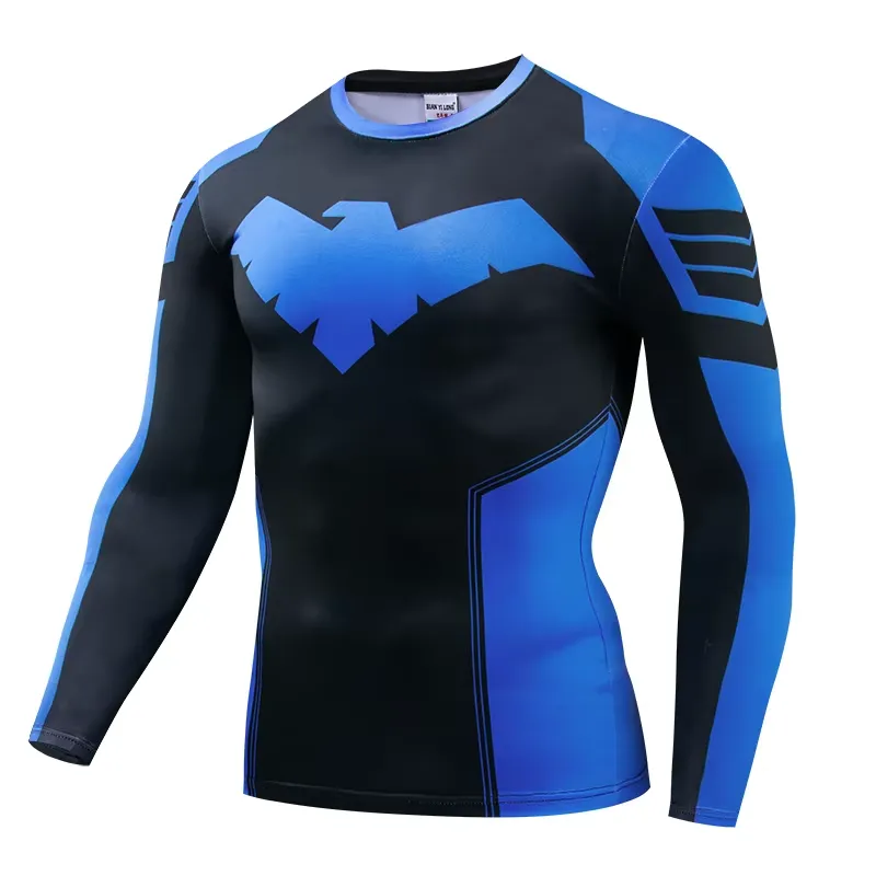 Kaos Lengan Panjang Kasual 3D  - Rash Guard ulasan dan harga